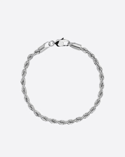 CLEAN ROPE BRACELET - 3MM WHITE GOLD