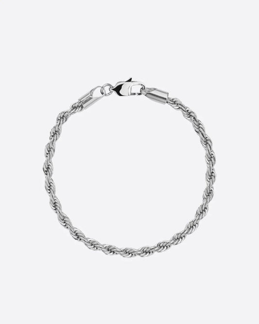 CLEAN ROPE BRACELET - 3MM WHITE GOLD