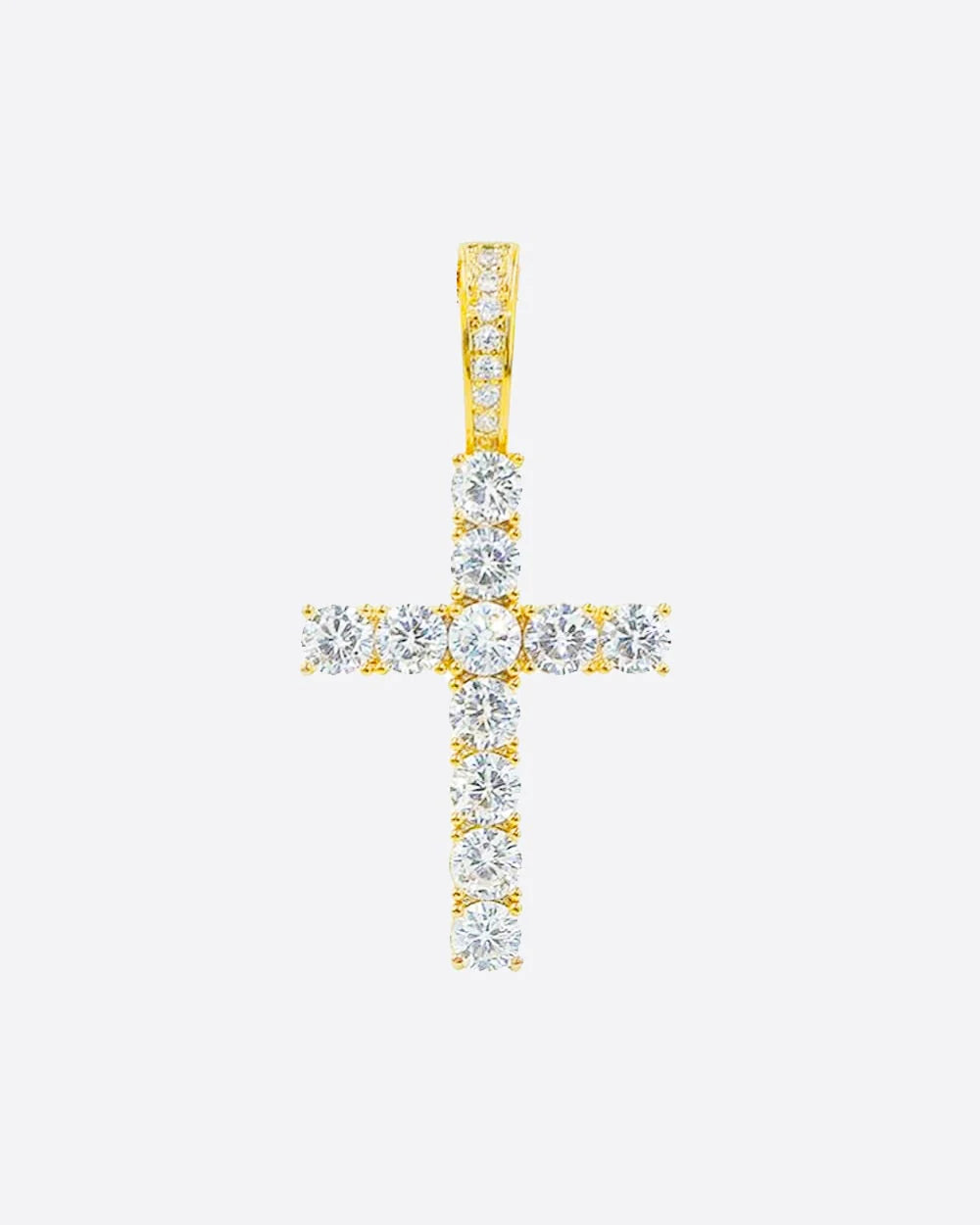 CROSS PENDANT - 18K GOUD (INCLUSIEF KETTING)