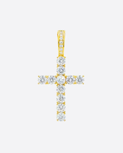 CROSS PENDANT - 18K GOUD (INCLUSIEF KETTING)